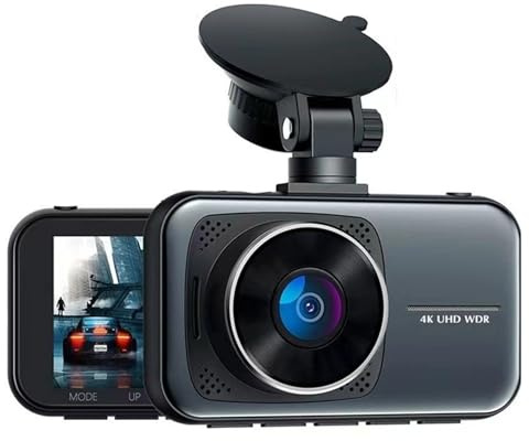 4K Dashcam mit 3,94 Bildschirm/Vorne & hinten/Autokamera mit 170° Weitwinkelansicht/Nachtsicht/Parküberwachung/G-Sensor Auto Kamera Vorne und Hinten