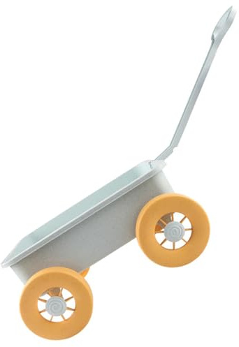 FUNOMOCYA Strandspielzeug Satz Sandwagen aus Kunststoff mit Griff Cartoon Trolley Sandspielzeug für Draußen Sandkasten und Garten