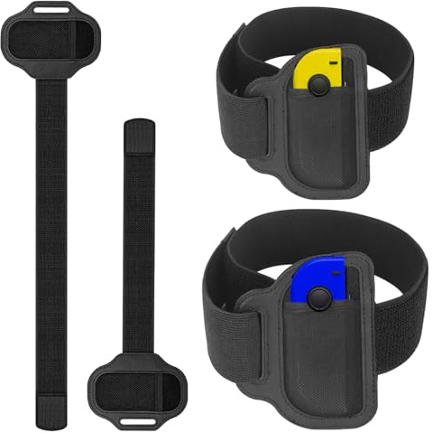 LgCiXli 2er Set Verstellbare Sport Beingurte Kompatibel mit Nintendo Switch J0y-C0n | Perfekt für Ring Fit Adventure & Sports Fußball | rutschfeste Halterung | Inkl. 40cm & 60cm Gurt