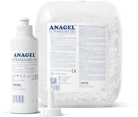 Anagel UGEL5000 Ultrasound Gel Bottle 5L with 250ml Refill Bottle…