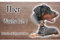 Warnschild Hund oder Warnzeichen Dobermann 30 cm