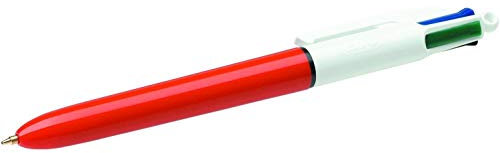 BIC 4 Couleurs Original Stylo-Bille Rétractable Pointe Fine (0,8 mm) - Blister de 1