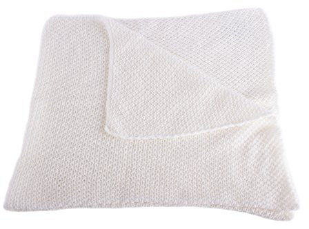 Love Cashmere Superweich 100% Kaschmir Babydecke - Weiß - Handgefertigt in Schottland - UVP €250