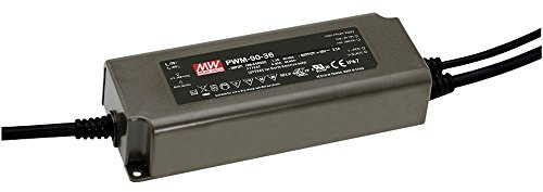 MEAN WELL PWM-90-12 LED-Trafo Konstantspannung 90W 0-7.5A 12 V/DC dimmbar, PFC-Schaltkreis, Überl