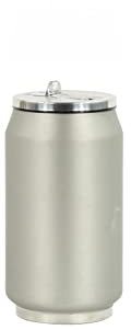 YOKO DESIGN 1320 Canette Thermoskanne Edelstahl 14 cm Silber