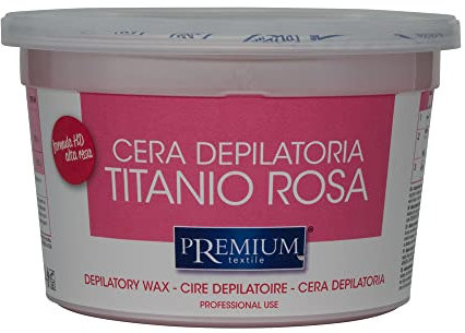Premium Rosa Titan Warmwachs, 350 ml für die Mikrowelle geeignet