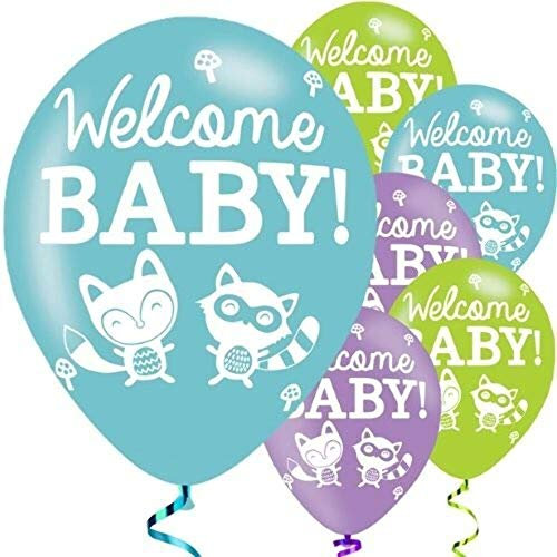 Amscan 9900702 27,9 cm Welcome Baby Latex Luftballons