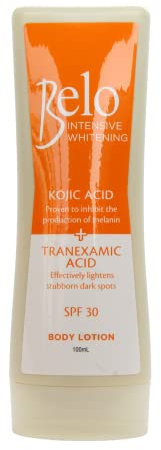 Belo Intensive Whitening Body Cream (Kojic + Tranexamic Acid) with Spf 30 150ml by Belo