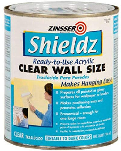 qt Zinsser 2104 Clear Shieldz Water-Based Acrylic Wallpaper Primer
