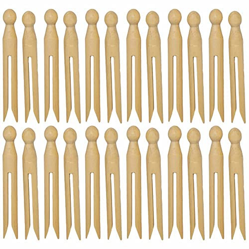 SupaHome Wooden Dolly Pegs Pack of 24