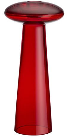 Iittala Atlas Kerzenleuchter 110 x 230 mm Flammenrot Harri Koskinen 1996