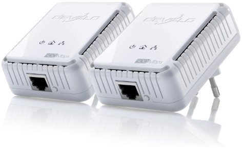 Devolo dLAN 500 AVmini Starter Kit Jubiläumsedition (Netzwerk aus der Steckdose) weiß