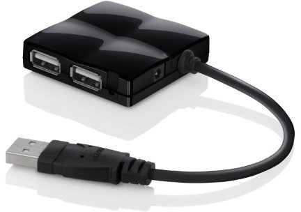Belkin F4U019CW - Hub USB, Negro