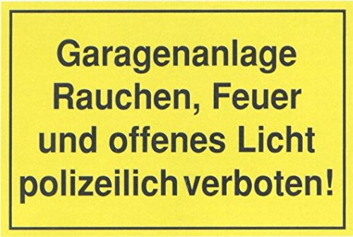 Connex DY220800 Hinweisschild Garage Außen“, 200 x 300 mm Witterungsbeständig
