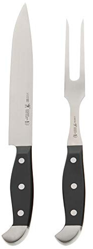 HENCKELS Statement Razor-Sharp 2-pc Carving Set, German Engineered Informed by 100+ Years of Mastery, Black/Stainless Steel