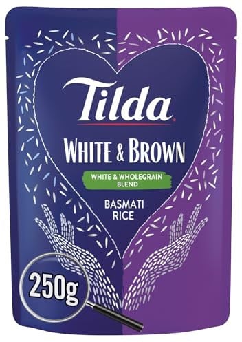 Tilda Microwave White and Brown Basmati Rice 250g