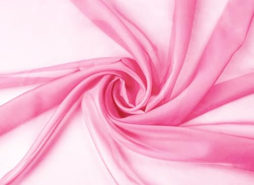 Voile Stoff Meterware am Stück (Pink)