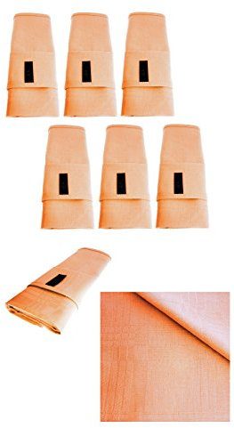 ► 6X Edel Stoff-Servietten/in Apricot/Orange/quadratisch / 45 cm x 45 cm/Tisch-Tücher/Mundtuch/Mundtücher Six Pack ◄