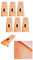 ► 6X Edel Stoff-Servietten/in Apricot/Orange/quadratisch / 45 cm x 45 cm/Tisch-Tücher/Mundtuch/Mundtücher Six Pack ◄