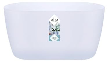 Elho Brussels Orchid Duo 25 - Vaso per Orchidee - Interno - Ø 24.8 x H 12.0 cm - Trasparente/Trasparente