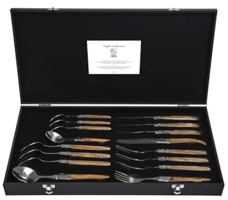 Laguiole Style de Vie Luxury Line - Posate (16 Pezzi, Legno Di Ulivo)
