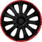 Cardesign-Tom 4 x RADKAPPEN RADZIERBLENDEN Nero R 15 Zoll Satz Set