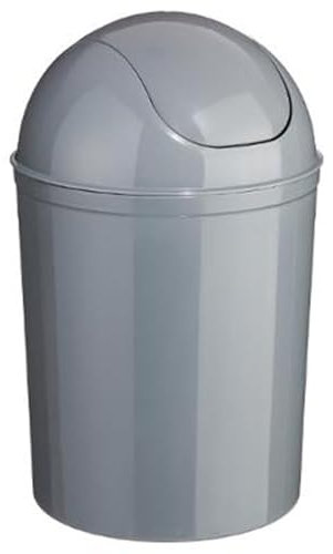 Paris Prix B Basic & Co - Poubelle de Salle de Bain Essential 7L Gris