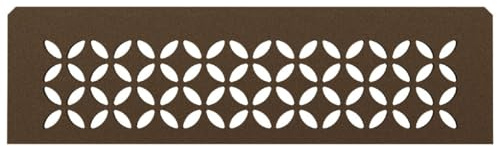 Schluter Rectangular Shelf for Prefabricated Kerdi Board SN/-SNLT Niches - 4mm Thick, Floral Design, Aluminum Material, Bronze Finish - SNS1D5TSOB