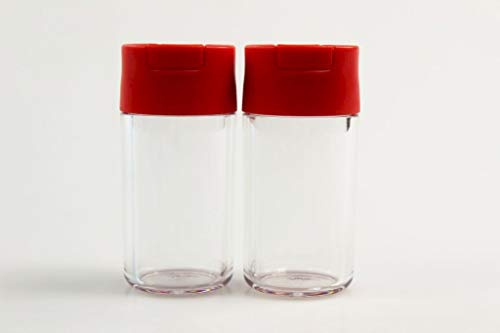 Tupperware Manhattan 25 ml rot Trockenvorrat Salz, Zucker, Gewürze (2)