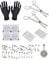 Fingertoys 41 PCS Piercing Jewelry Kits, Professional Piercing Needles Surgical Steel 14G 16G Belly Ring Tongue Nipple Nose Ear Tragus Lip Piercing Tool and Piercing Body Jewelry Supplies