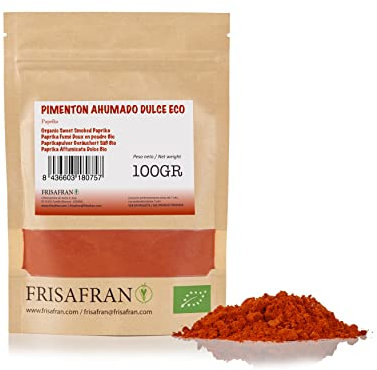 FRISAFRAN | Paprika Fumé Doux 100g | Paprika en Poudre Bio | paprika moulu doux | fumé doux | Paprika Fumé | paprika fume | Smoked Paprika | paprika Ducros | pas d'additifs | paprika naturel