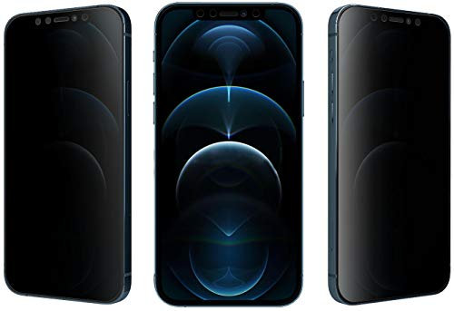 Thorani 2 Stück Privacy Filter für Apple iPhone 12 Max - Panzerfolie mit Blickschutz, kratzfest, selbstheilend, optimiert für Handy-Cover