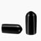 50 Pcs Screw Thread Protectors, Inner Dia 6mm PVC Rubber Round Tube Bolt Cap Plastic End Cap Cover Black Thread Protectors