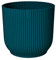Muddy Hands Vibes Small Plant Pot Indoor Home Decorative Flower Succulent Cactus Herb Planter (Ø 14cm, Blue)