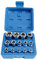 Juego vasos Torx hembra 14 piezas E4 a E24 para llave carraca 1/4,3/8,1/2