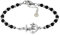 SAGA GIOIELLI® Bracciale Uomo Collezione Nautica, Sfere Acciaio e Onice, Black Onyx, Chiusura a Moschettone, Lunghezza 17,5-22 cm