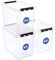 SmartStore 61L Large Plastic Storage Boxes with Lid, 3 Pack, Reinforced, Clear, 10 Year, Food Safe, Clip Locked, Stackable and Nestable, L59 x W39 x H43cm