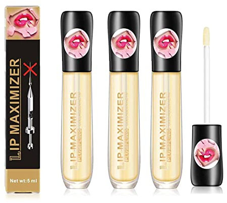 Cozzo Vitamin E Lip Plumping Serum, Cozzo Lip Maximizer Hyaluron Lip Plumper, Cozzo Lip Plumper, Instant Lip Filler, für Feuchtigkeit (3 Stück)