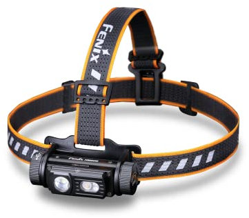 Fenix HM60R LED Stirnlampe mit max. 1.300 Lumen Spotlicht + Flutlicht + Rotes Licht + SOS mit 3.400mAh Akku + USB-C Ladekabel
