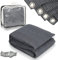 Vigevee Tapis d'auvent pour Le Camping, Respirant, antidapant, Lavable, avec 13 piquets et Sac de Transport, 300 x 400 cm (Gris Bleu)