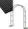 W350cm Arche de Jardin Décoration Plantes Grimpantes Acier Treillis Arche à Rosiers W240x220cm W180x220cm Arche en Métal pour Intérieur/Extérieur Mariage Anniversaire Fête Noir (Color : Noir, Taille