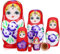 SAFIGLE 7 PCS Russian Nesting Dolls Stacking Dolls Wooden Russian Stacking Dolls Christmas Nesting Dolls Nutcracker Nesting Dolls Stacking Nested Set for Kids Age 3+