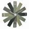 TFA Dostmann Clock in The Box analoge Wanduhr, 60.3020.04, Designer-Uhr, zum Zusammenstecken, ohne Ticken, Lange Batterielaufzeit, für Schlafzimmer/Küche/Arbeitszimmer, geeignet, grün
