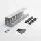 Albatros Kabelkanal Schreibtisch Silber Komplettset A - Kabelmanagement Schreibtisch für mehr Ordnung und Produktivität - Kabel Organizer für optimale Kabelführung