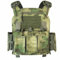 Drlmeio Taktischer Plattenträger 500D Nylon mit 556 Magazintasche, Taktische Weste, Schnellverschluss-System Airsoft Weste, Verstellbarer MOLLE Platten Träger, Atmungsaktive Paintball Weste (ATFG)