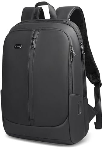 HEROIC KNIGHT Rucksack herren Wasserdicht Laptop Rucksack 15,6 Zoll Business Rucksack Reiserucksack mit USB-Anschluss Tagesrucksack Arbeitsrucksack Backpack Jungen für Reise Uni Arbeit Sport - Schwarz