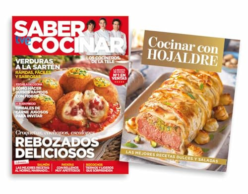 Pack Revista Saber Cocinar #122 | Revista: Rebozados deliciosos + Libro: Cocinar con hojaldre
