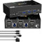 YOUTINGHDAV HDMI KVM Switch 2 Monitors 2 Computers 8K@60Hz, USB 3.0 KVM Switch Dual Monitor 4K@120Hz for 2 computer Share Mouse Keyboard, with 2 USB 3.0 Cable and Wired Remote