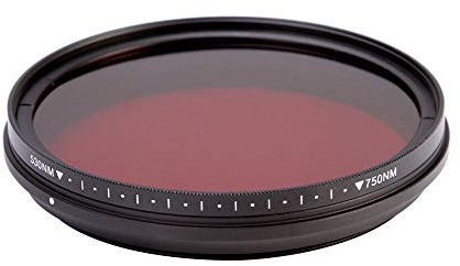 Filtri Per Obiettivo Della Fotocamera Passaggio del filtro IR a infrarossi regolabile a infrarossi 530nm a 750nm 590nm 680nm 720nm Accessori per Obiettivo(46mm)