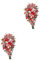 ABOOFAN 2St Weihnachtstür hängt weihnachtsdeko Weihnachts anhänger Schleife in Tropfenform große Zuckerstangen Dekoration Weihnachtstüranhänger Weihnachtsbaum-Anhänger rot